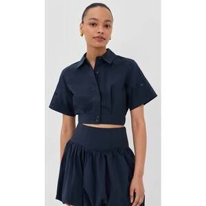 NEW SIMKHAI sabrina top in navy